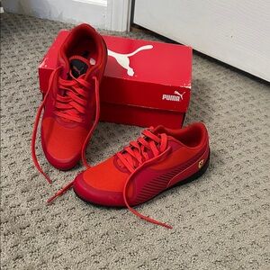 Puma Mens or Womens Ferrari Red Sneakers